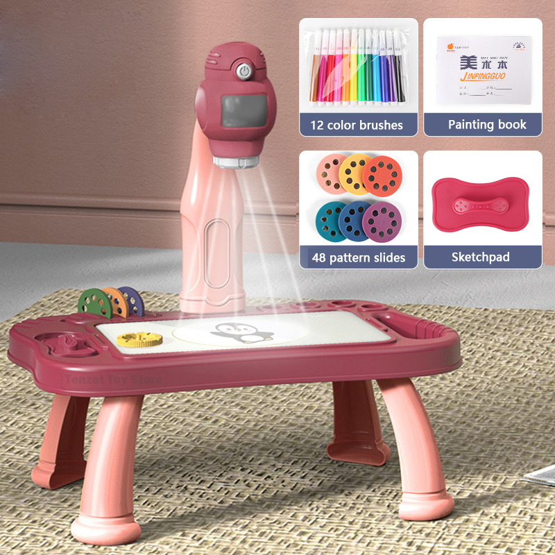Drawing Projector Kids - Детский светодиодный проектор, набор художественного стола