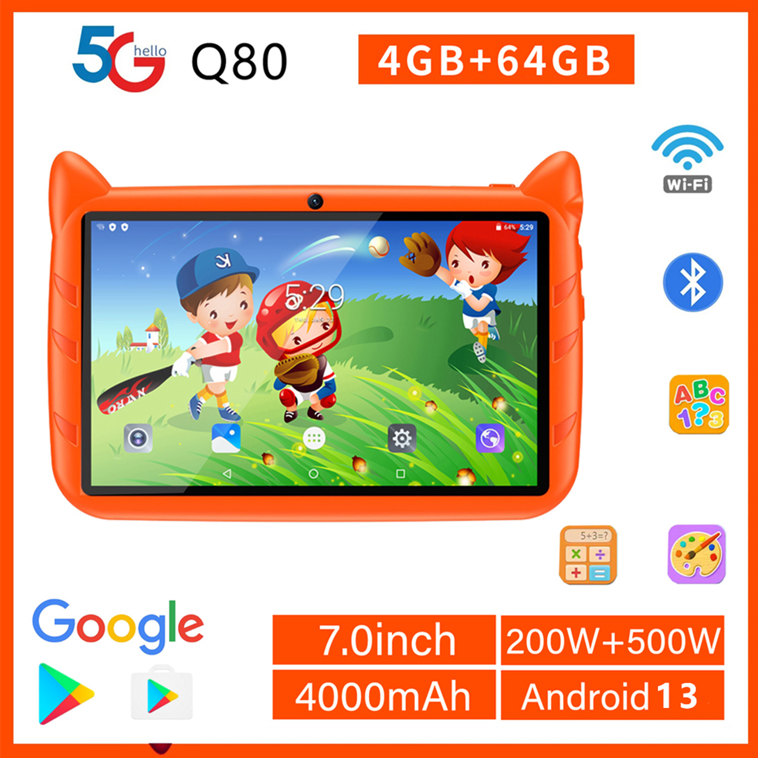 Новый 5G Wi-Fi детский планшет – обзор и цена Kids Education Tablet